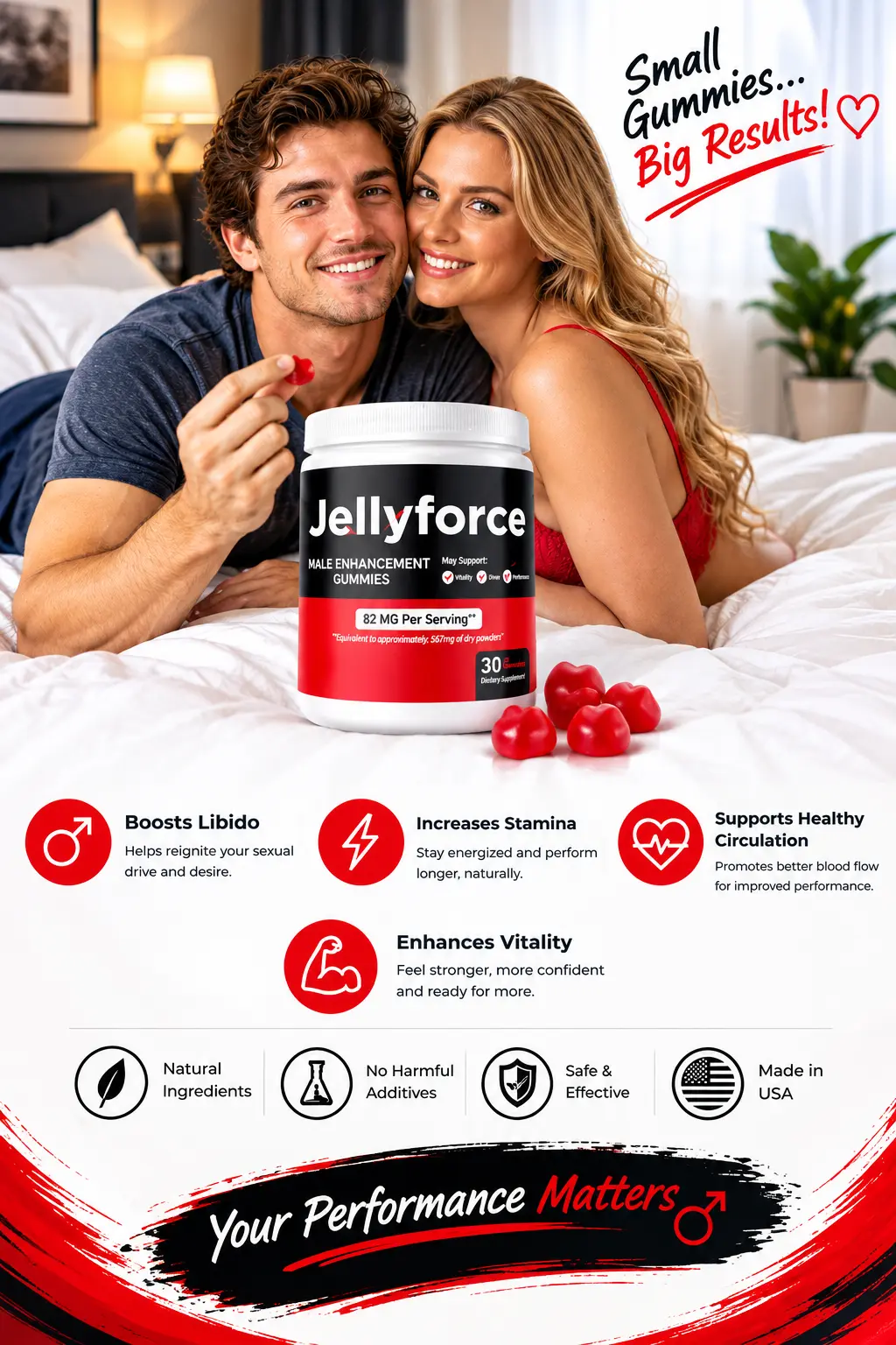 Jelly Force supplement for male vitality, stamina, and daily wellness support